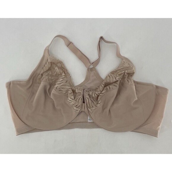 Glamorise Front‎ Close T-back Bra 48DD Wonder Wire Unlined Seamed Cup 1246 - Picture 1 of 7